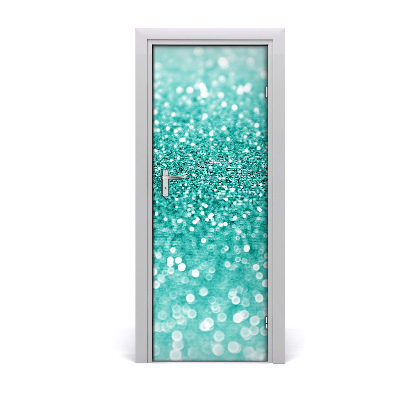 Papier peint porte Brillance turquoise