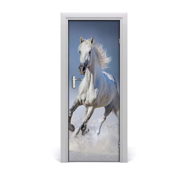 Sticker porte Cheval au galop