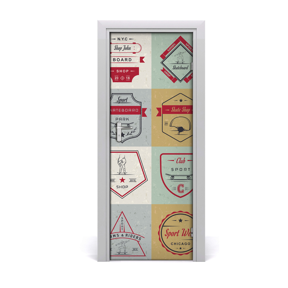 Sticker porte Panneaux de skateboard