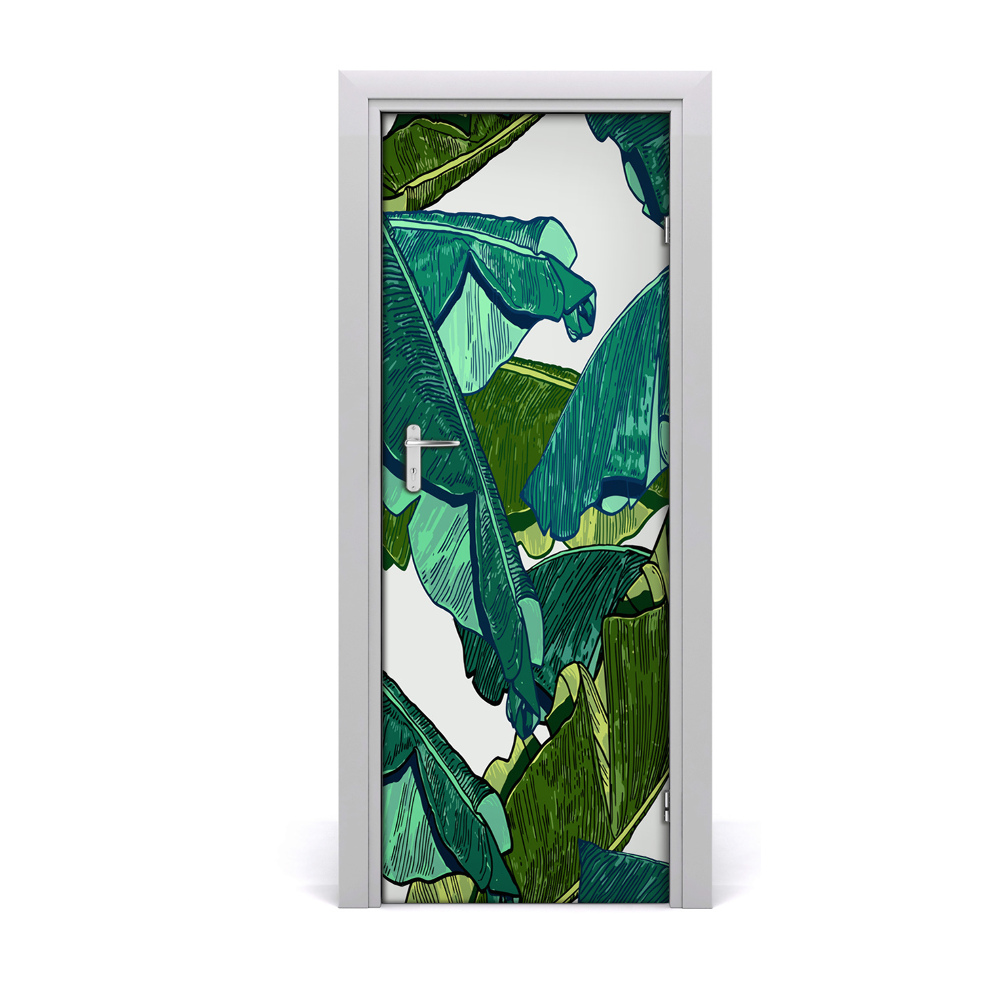 Décoration porte intérieur Bananier