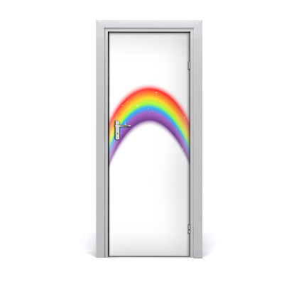 Sticker porte Arc-en-ciel