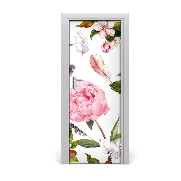 Poster porte Jardin de fleurs