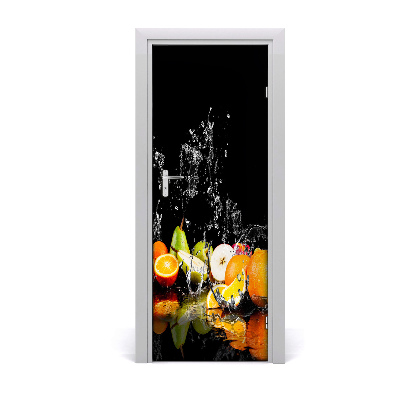 Poster porte Fruits et eau