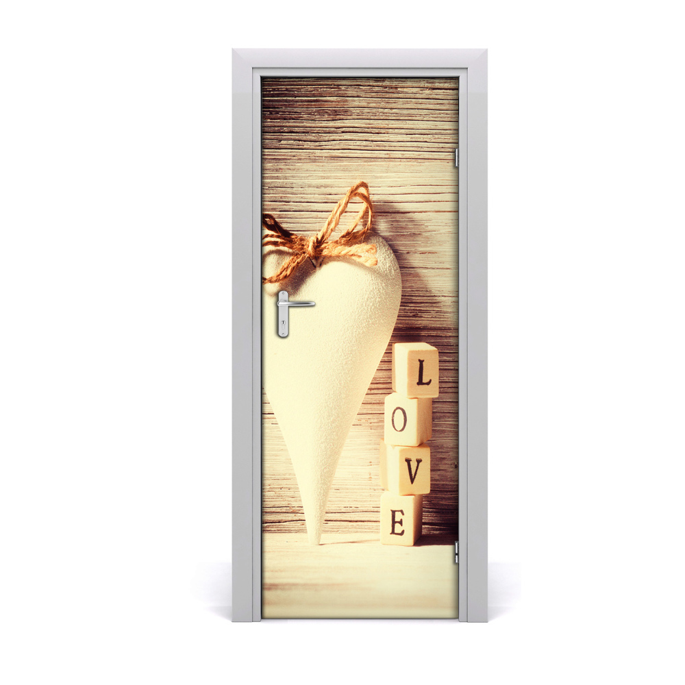 Sticker de porte Amour Amour coeur
