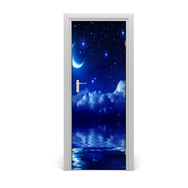 Poster porte Reflet du ciel nocturne