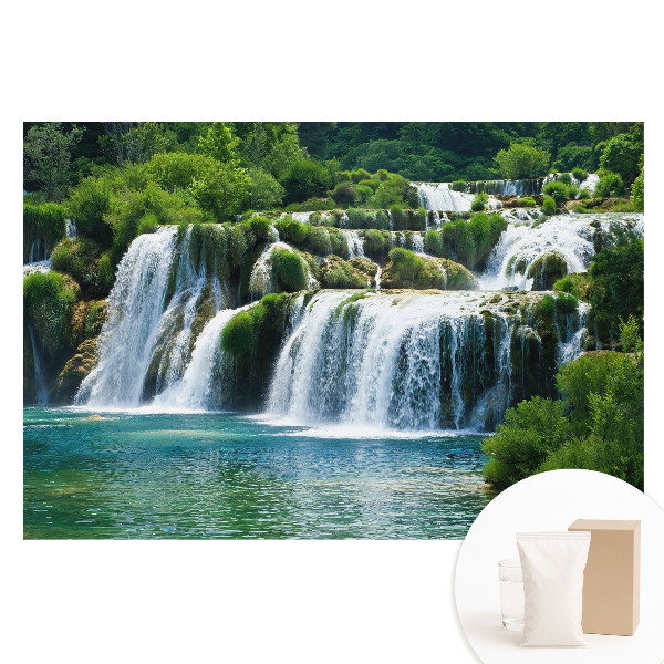 Papier peint photo grand format pour le mur Cascades et verdure