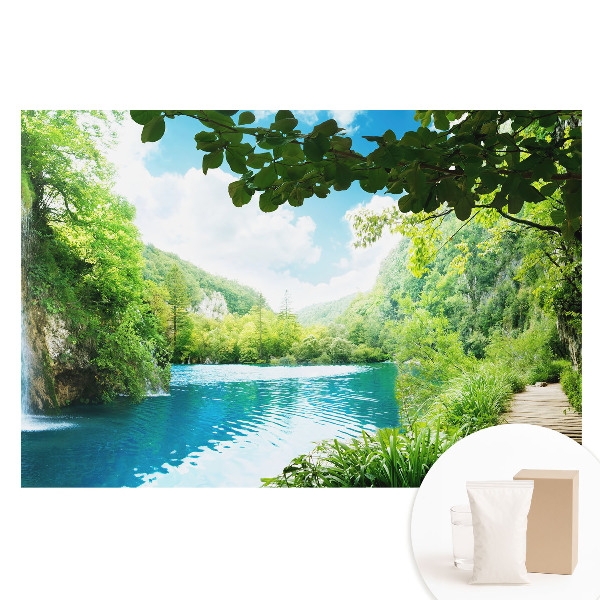 Papier peint intissé Forêts, cascades, lac