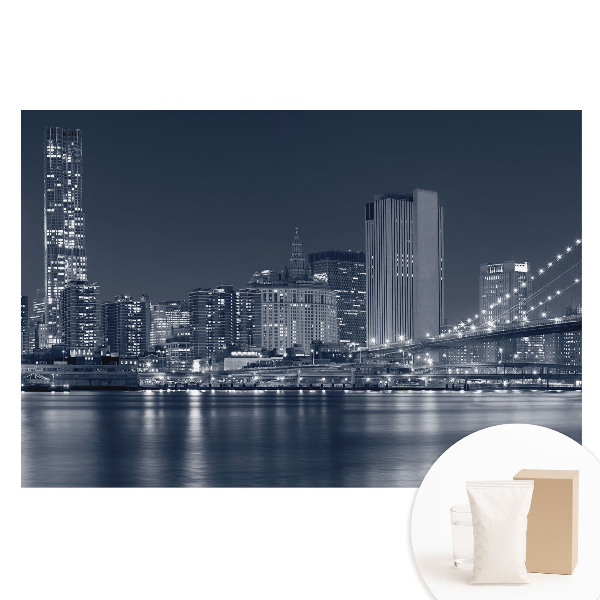 Papier peint photographique sur tissu non tissé Panorama nocturne de la ville
