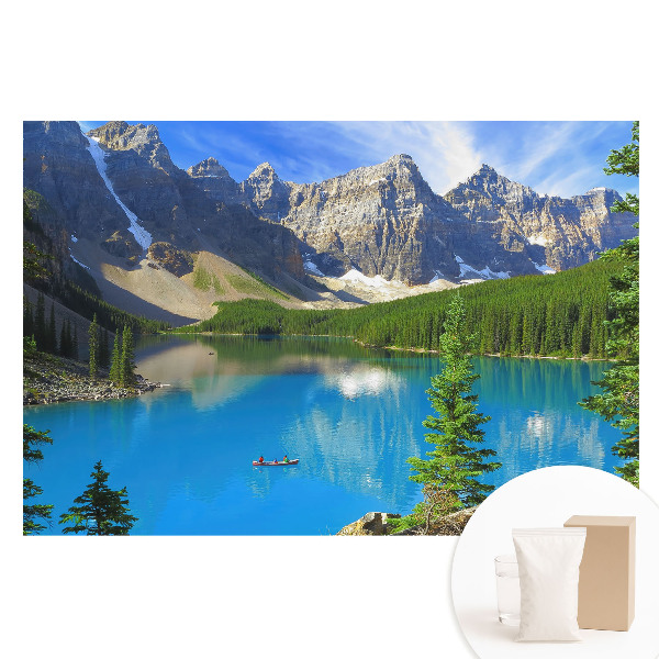 Papier peint photo grand format pour le mur Montagnes, lac, verdure, harmonie