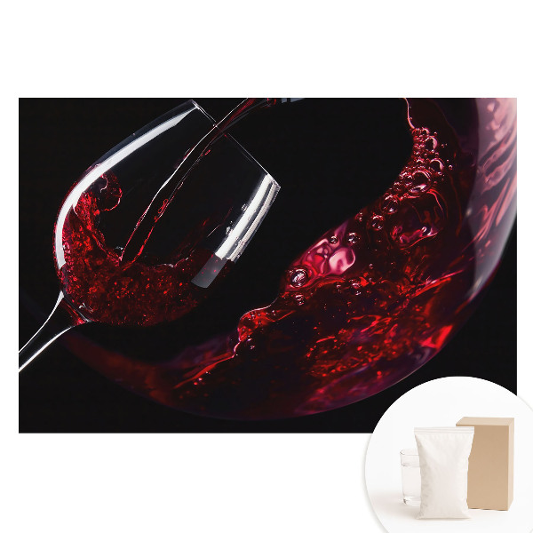 Papier peint intissé Un verre de vin tourbillonnant