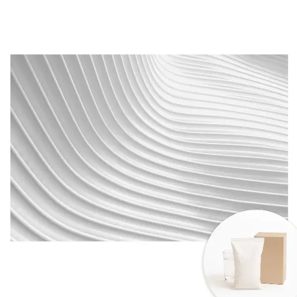 Papier peint intissé à structure minimaliste et lignes ondulées