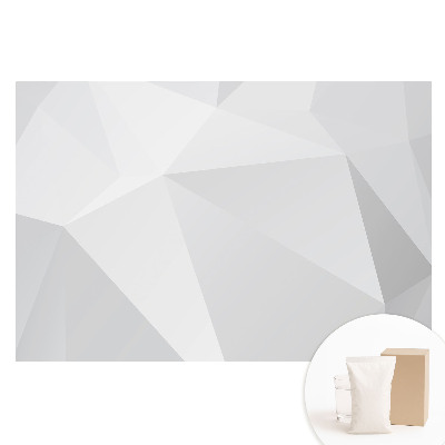 Papier peint panoramique intissé à motifs géométriques gris modernes