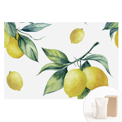 Papier peint intissé imprimé Motif citron vert juteux