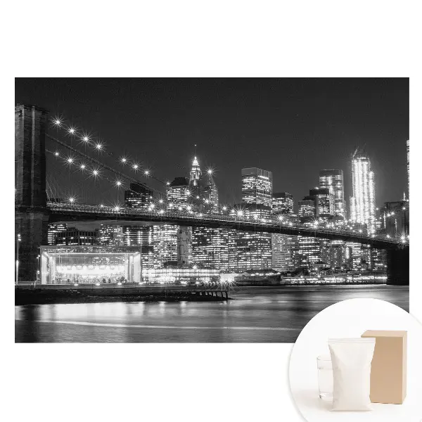 Papier peint intissé panoramique La ville la nuit