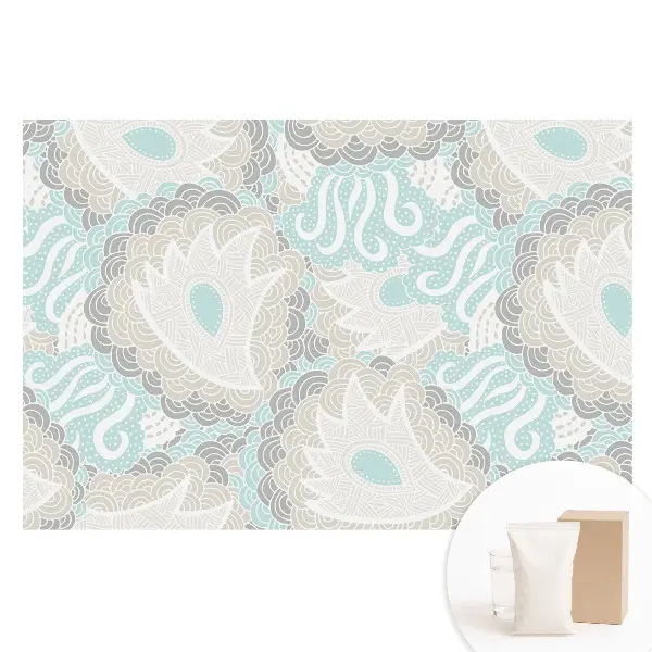 Papier peint photo sur tissu non tissé motif vagues et tourbillons abstraits subtils