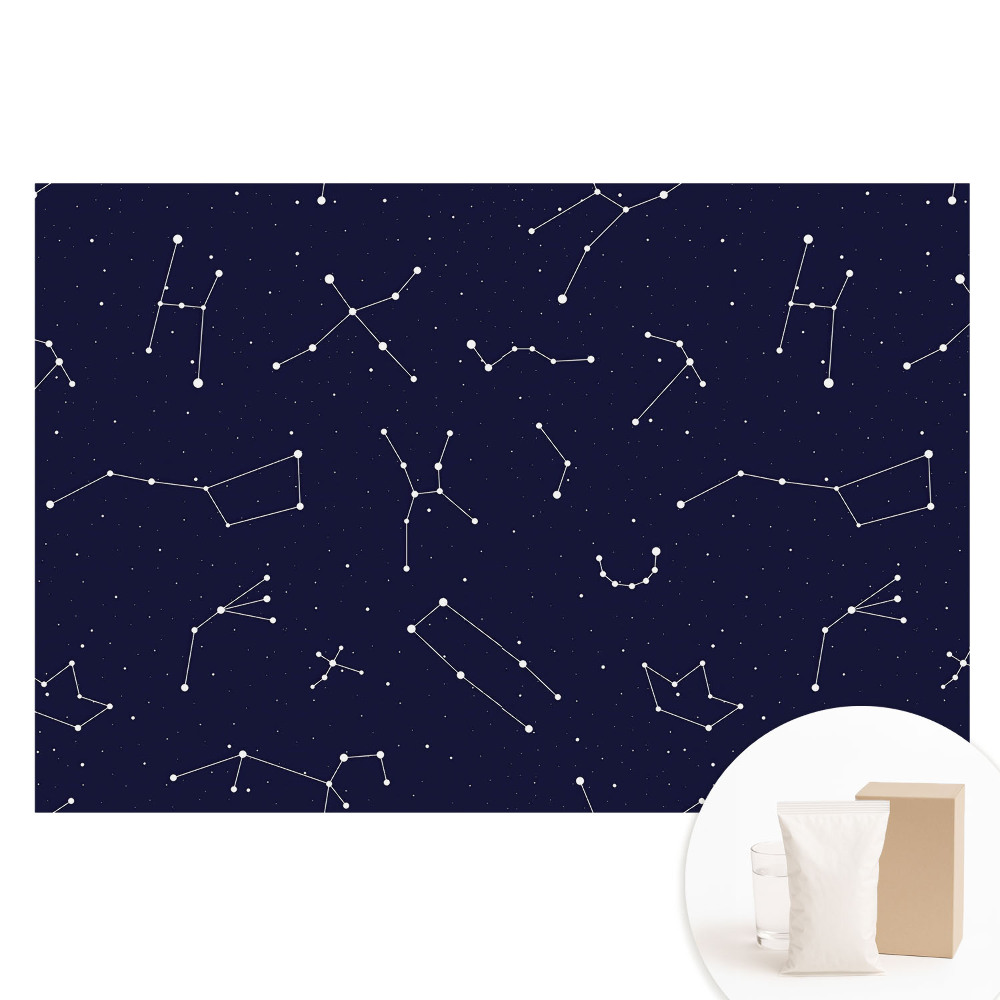 Papier peint photo imprimé sur tissu non tissé Motif nocturne du cosmos