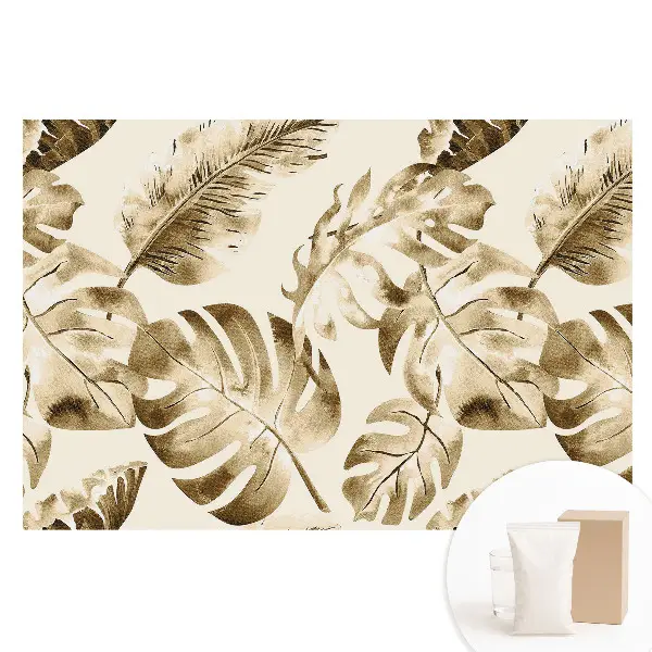 Papier peint photo grand format à motif de feuilles tropicales classiques