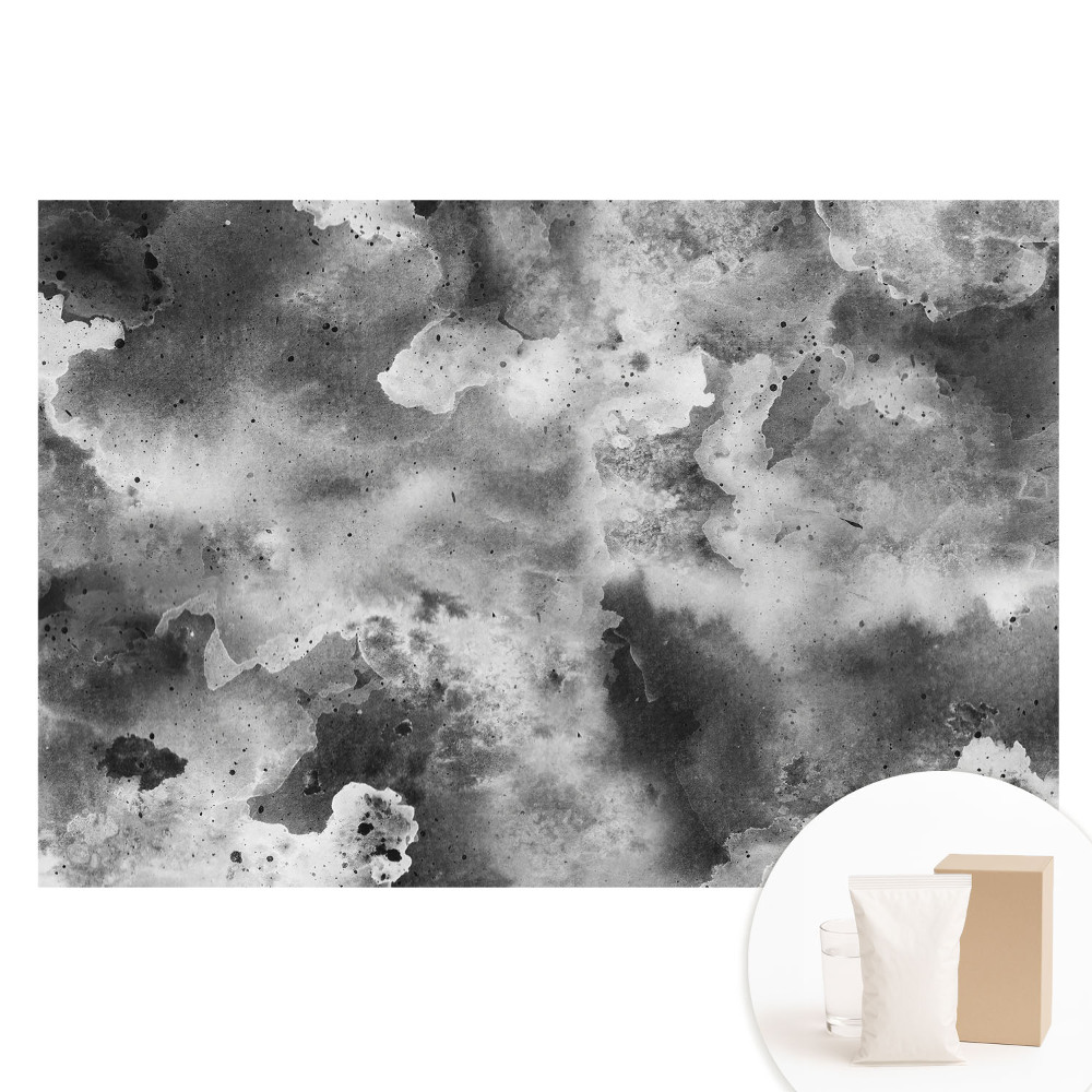 Papier peint photographique intissé Composition abstraite dans des tons de gris