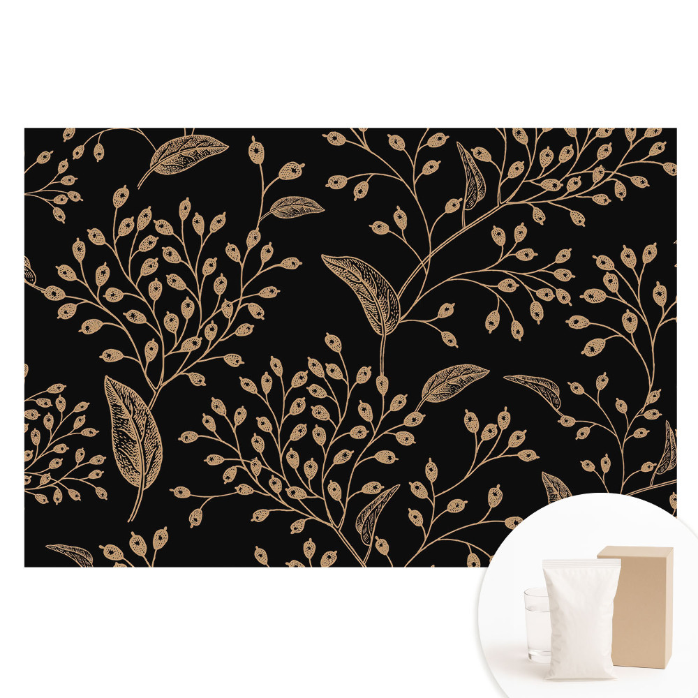 Papier peint photo grand format motif floral classique