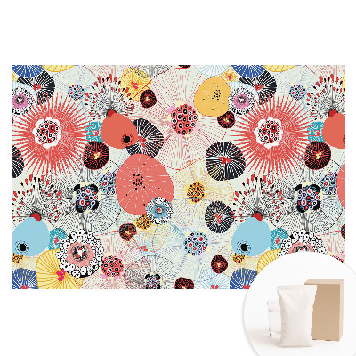 Papier peint panoramique intissé Énergie des couleurs motifs floraux