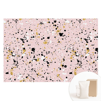 Papier peint photographique sur tissu non tissé Taches abstraites sur fond rose