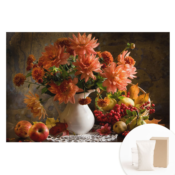 Papier peint photo imprimé sur tissu non tissé Fleurs avec des fruits