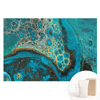 Papier peint photo grand format pour le mur Motifs organiques turquoise