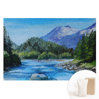 Papier peint photo imprimé sur tissu non tissé Paysage de montagnes