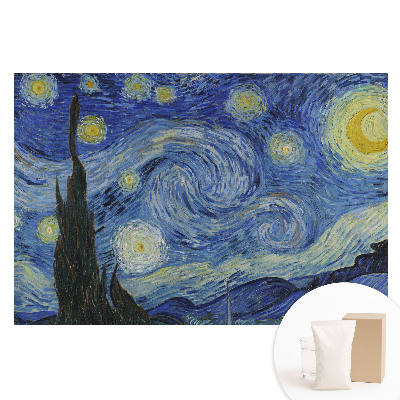 Papier peint photo grand format motif étoiles abstraites et nuages tourbillonnants