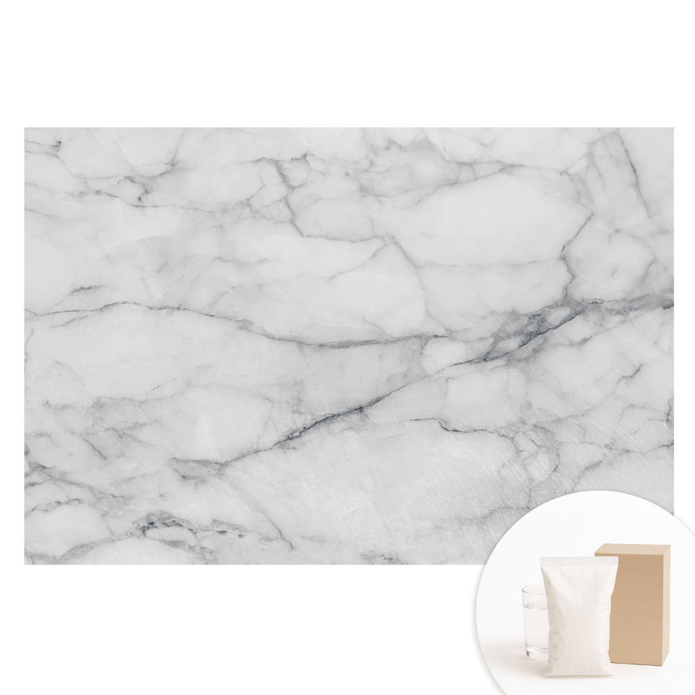 Papier peint photo imprimé sur tissu non tissé Motif marbré classique dans des tons de gris