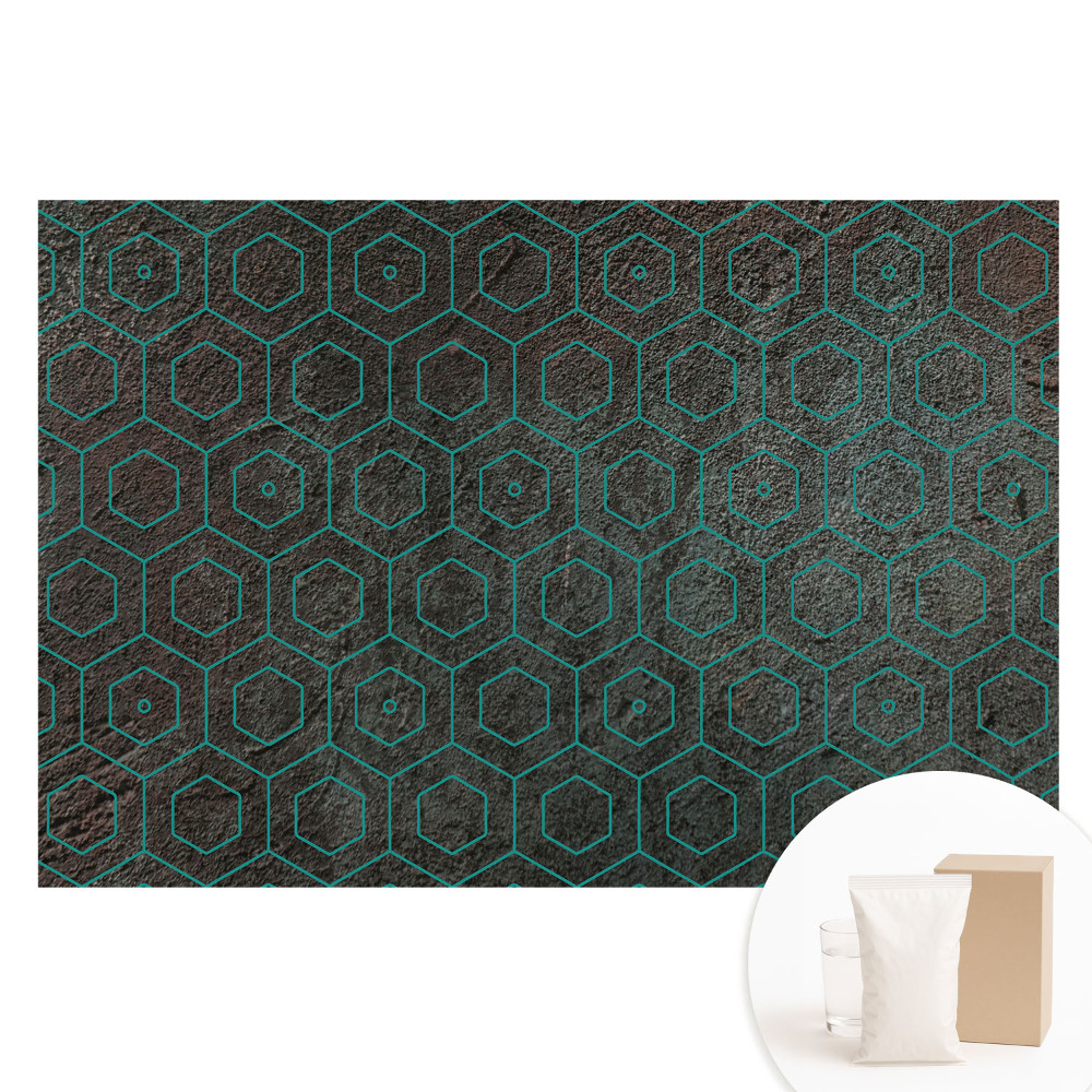 Papier peint photo sur tissu non tissé Motifs hexagonaux style moderne