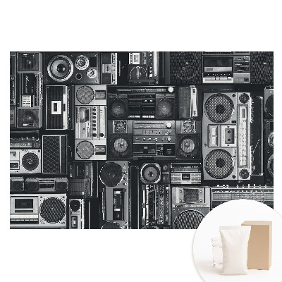 Papier peint photographique intissé Motif rétro élégant avec des radios