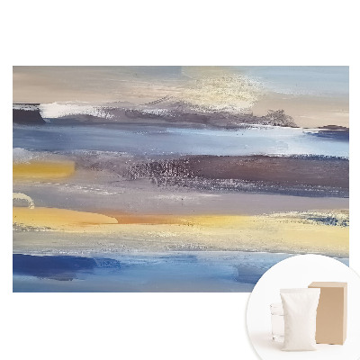 Papier peint photo imprimé sur tissu non tissé Paysage abstrait aux couleurs délicates