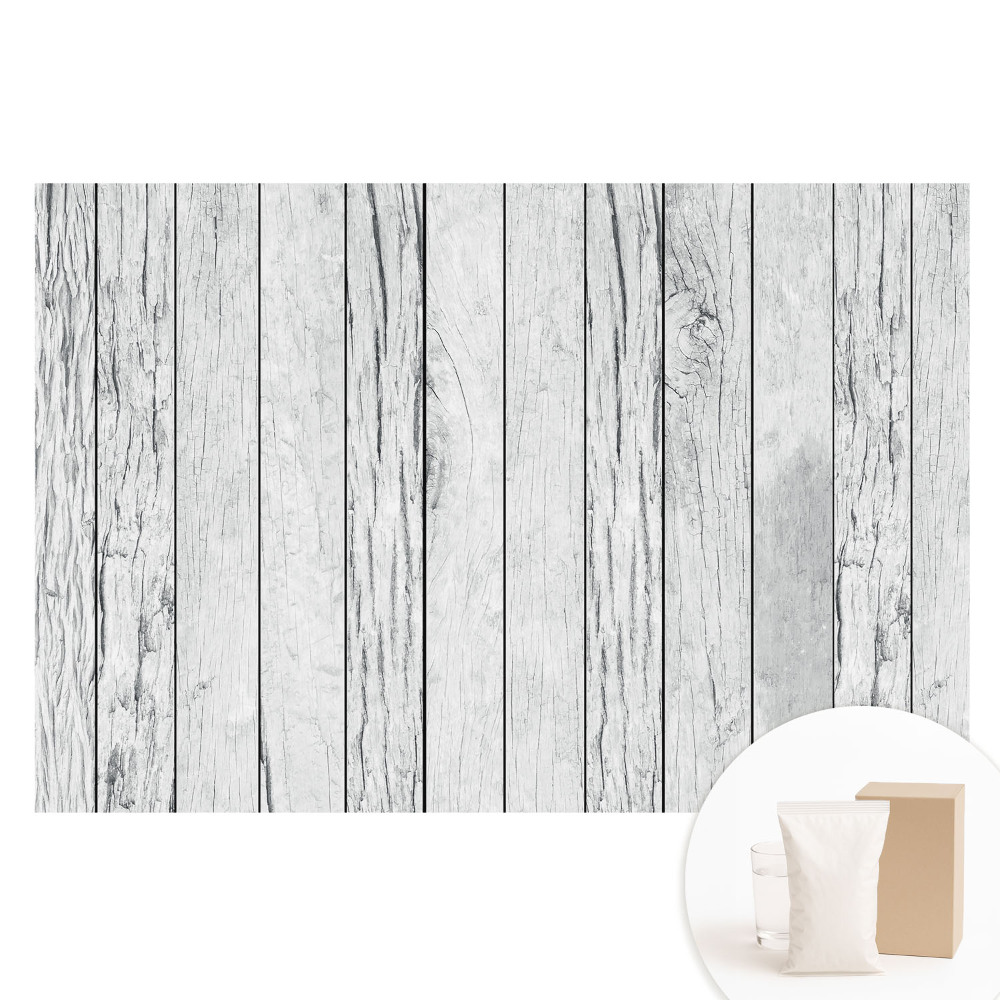 Papier peint intissé à motif de planches de bois rustiques