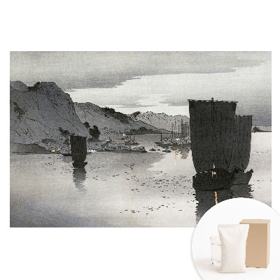 Papier peint intissé Voiles et montagnes au crépuscule