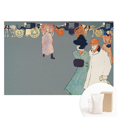 Papier peint photographique intissé Illustration de style rétro nostalgique