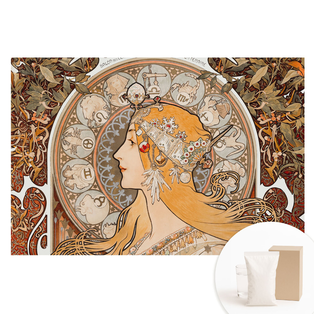 Papier peint photographique intissé Symboles de la femme et du zodiaque