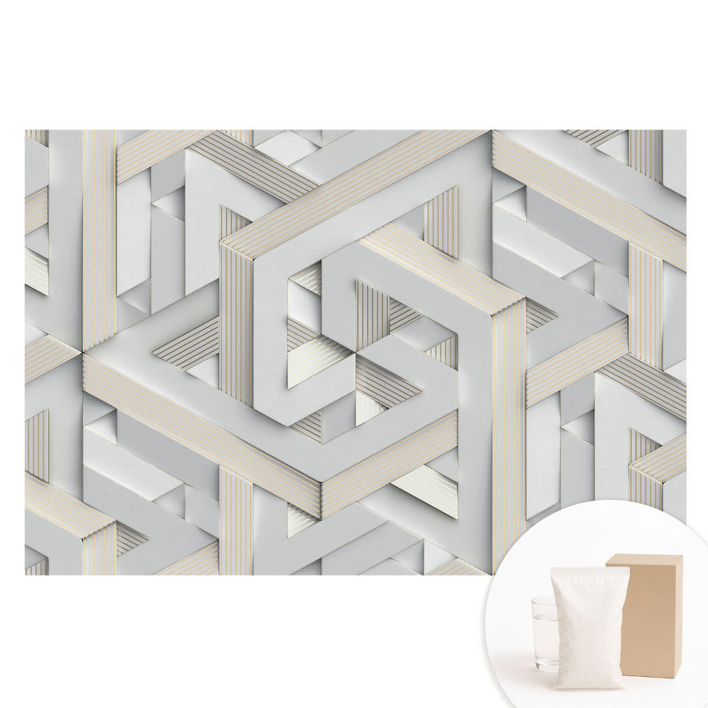 Papier peint intissé Formes géométriques tridimensionnelles
