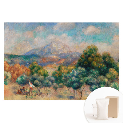 Papier peint photo imprimé sur tissu non tissé Paysage coloré avec la nature des montagnes