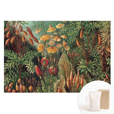 Papier peint intissé imprimé Végétation exotique dans une composition harmonieuse