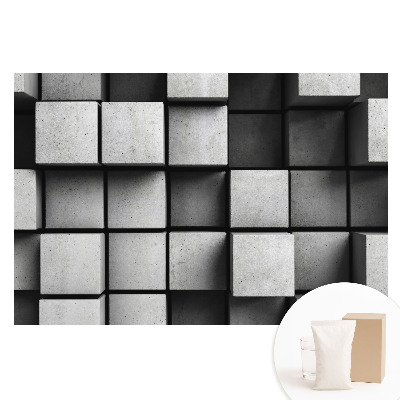 Papier peint photo grand format à motif de cubes spatiaux tridimensionnels
