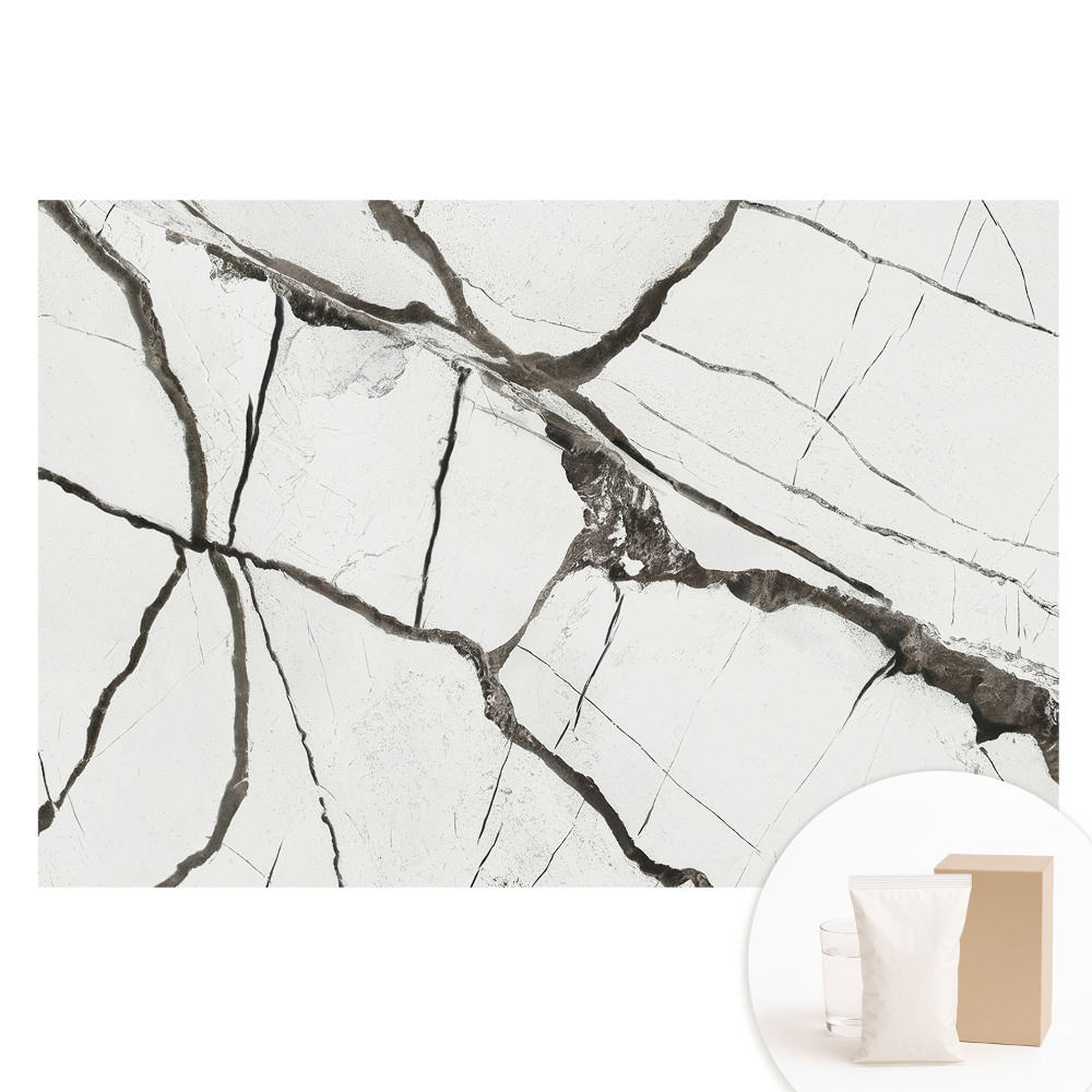 Papier peint intissé à motif géométrique effet marbre veiné sombre