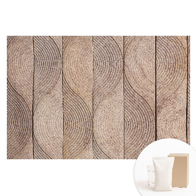 Papier peint photo sur tissu non tissé lignes géométriques vagues nature