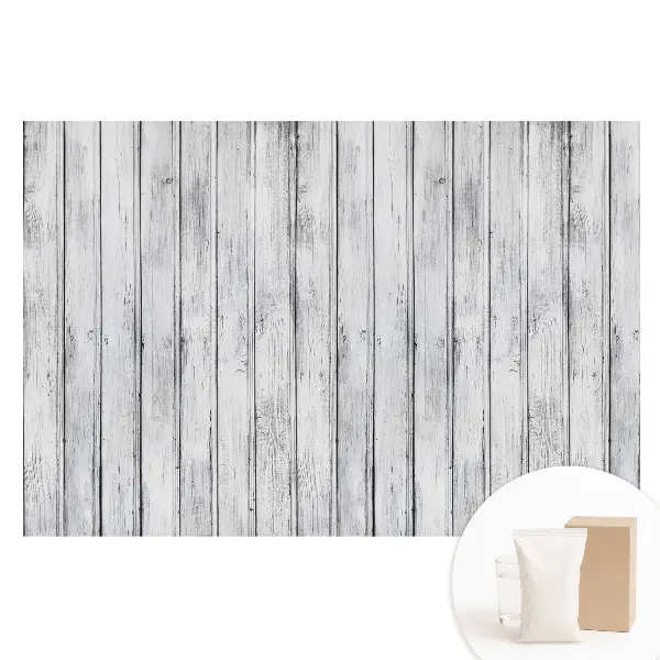 Papier peint panoramique en intissé motif bois rustique à grain subtil