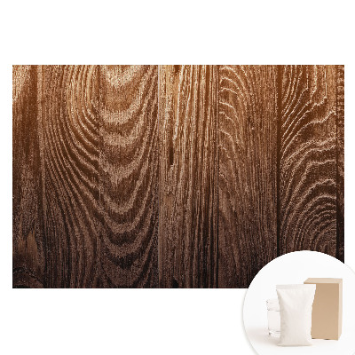 Papier peint intissé imprimé La chaleur rustique des planches à grain de bois