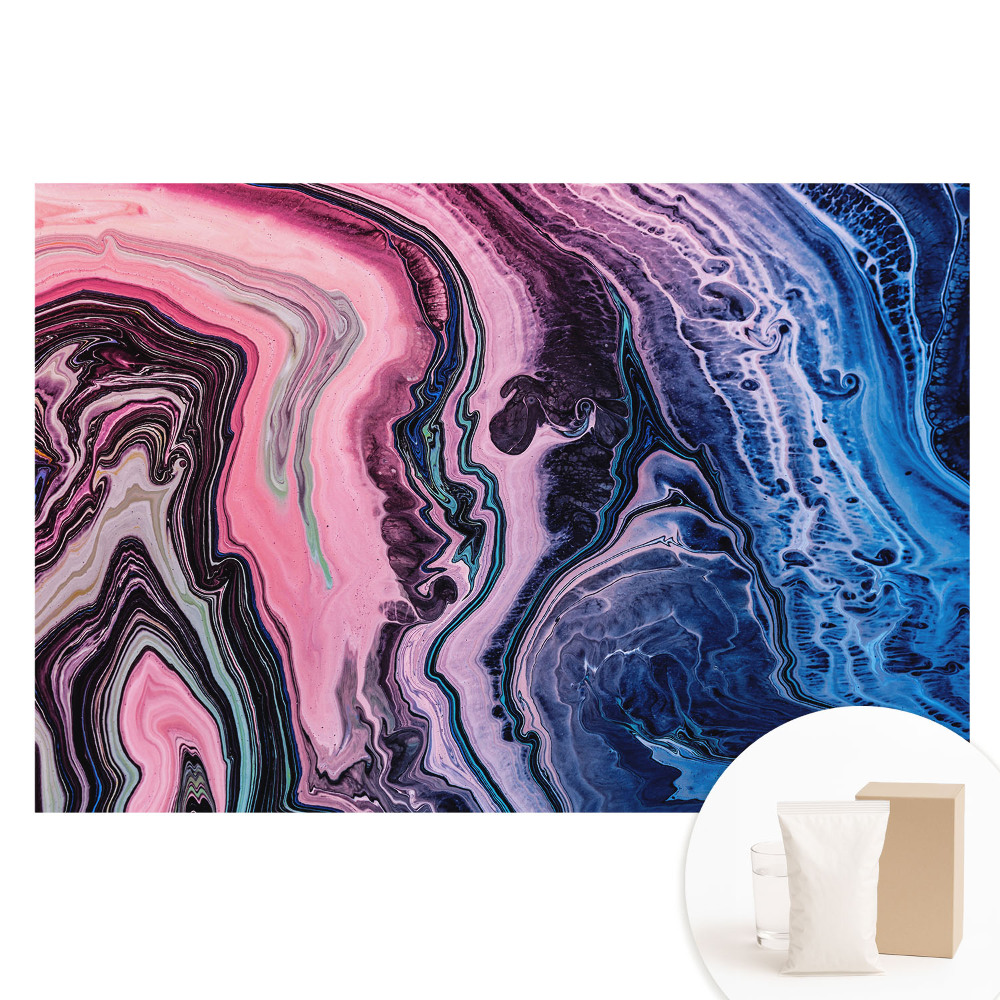 Papier peint intissé à motif abstrait énergie de couleur