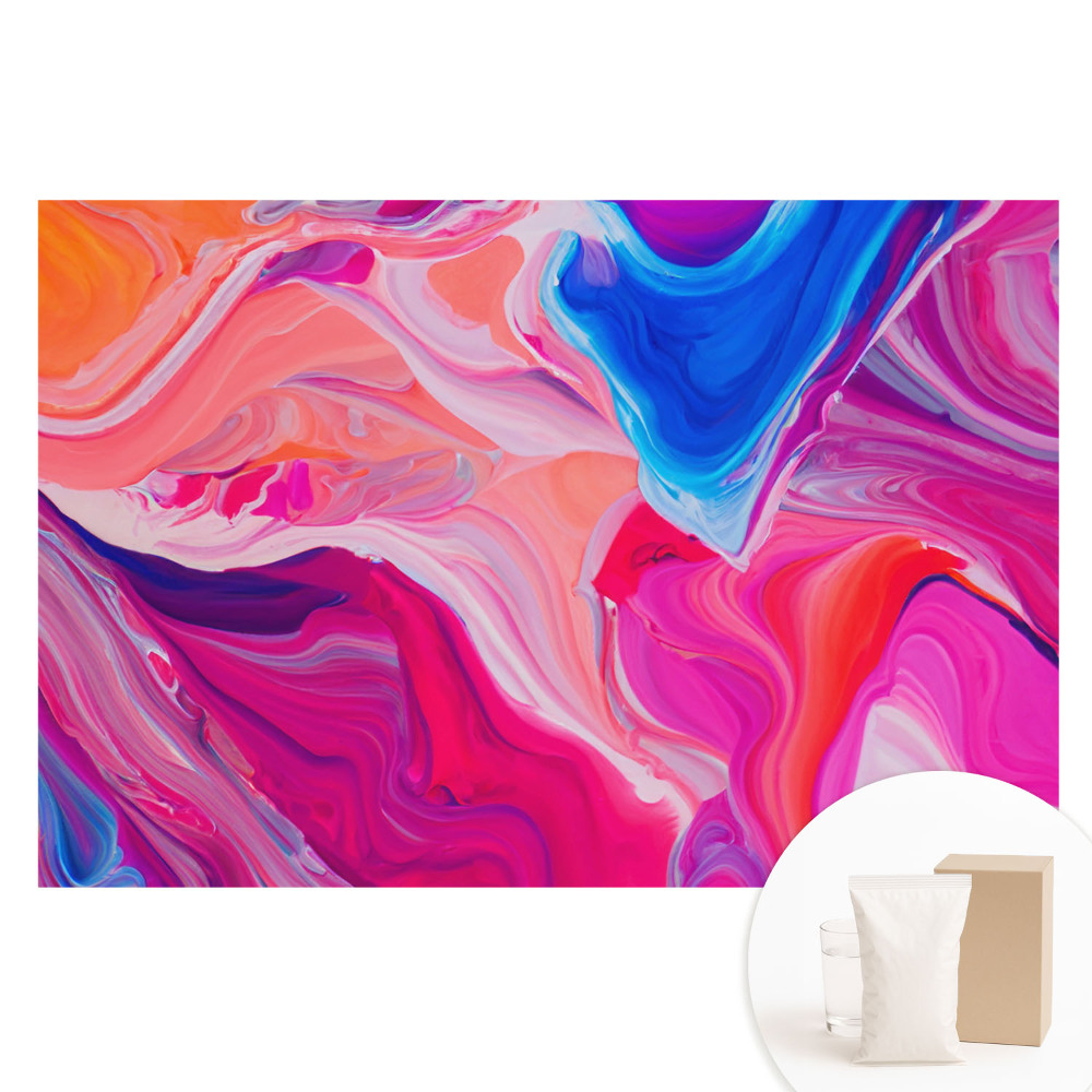 Papier peint intissé imprimé Abstraction colorée du mouvement