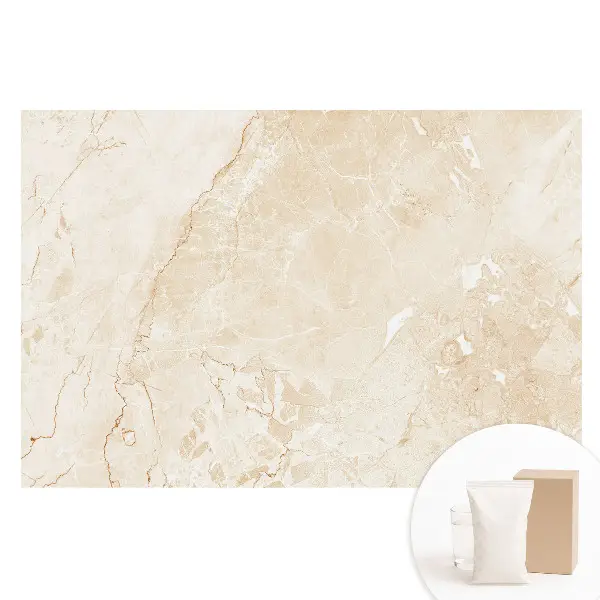 Papier peint intissé motif marbre beige élégant