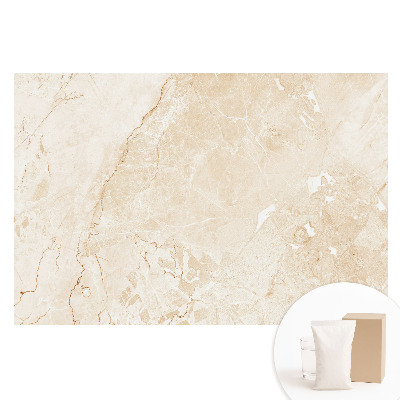 Papier peint intissé motif marbre beige élégant