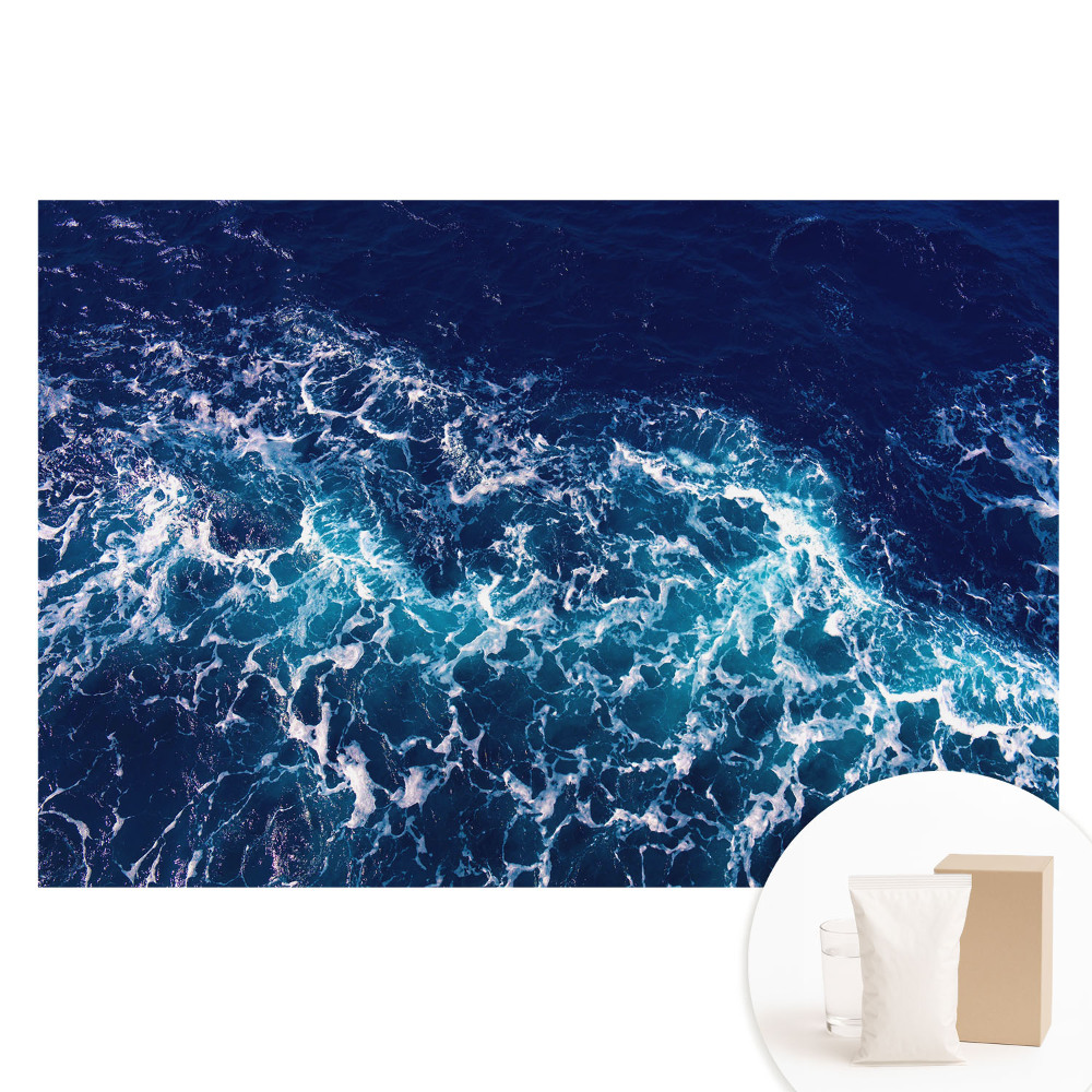 Papier peint photographique sur tissu non tissé Vagues océaniques énergiques